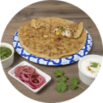 Chicken Cheese Veggie Paratha