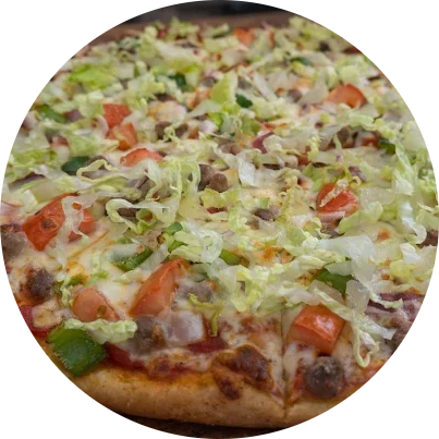 BEEF TACO PIZZA